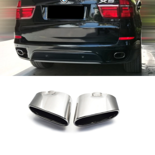 E70X5尾喉大口方形斜口不锈钢消音器器改装 13老款 排气 热卖