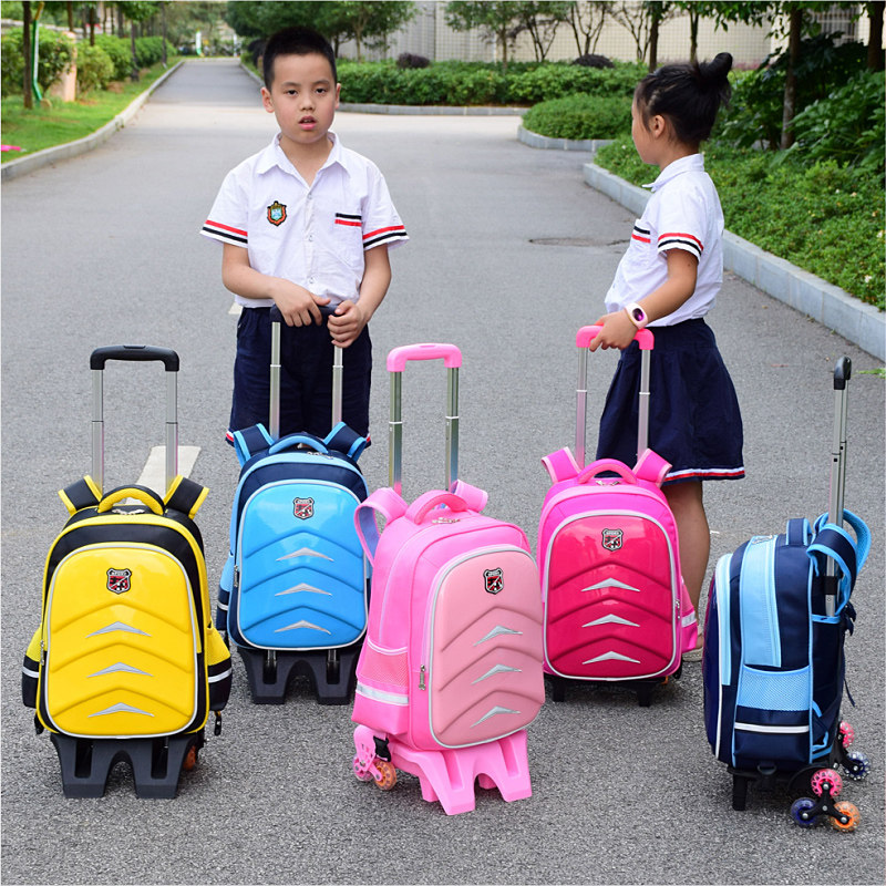 Trolley bags pupil boy 1-3-5 grade Six Children's bags 6-12 The age of Removable 7in the Toy/Childs/Puzzle/Building block/Model , Bags for children/Backpack/Bags , Trolley bag  category - from Buy2taobao.com to provide professional Taobao agent buy service
