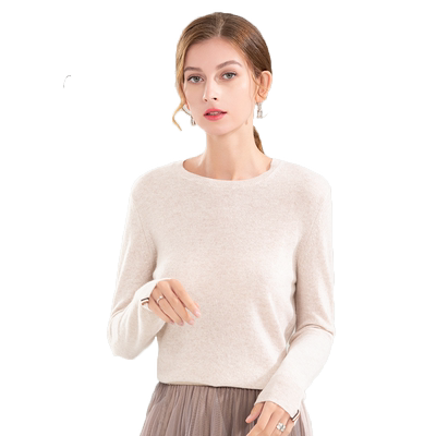 日神圆领时尚休闲针织毛衣羊绒衫