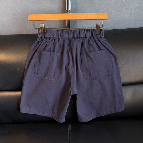 夏季薄款纯棉四分短裤男潮牌百搭帅气休闲潮流五分男生宽松中裤子