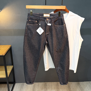 9分裤 高端外贸九分牛仔裤 弹力矮小个子八分裤 薄款 男小脚2025夏季
