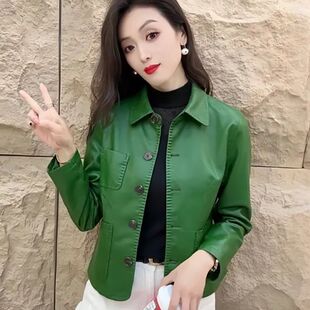 海宁皮衣小香风女外套初春2026新款 PU皮 高级感小个子品牌流行爆款