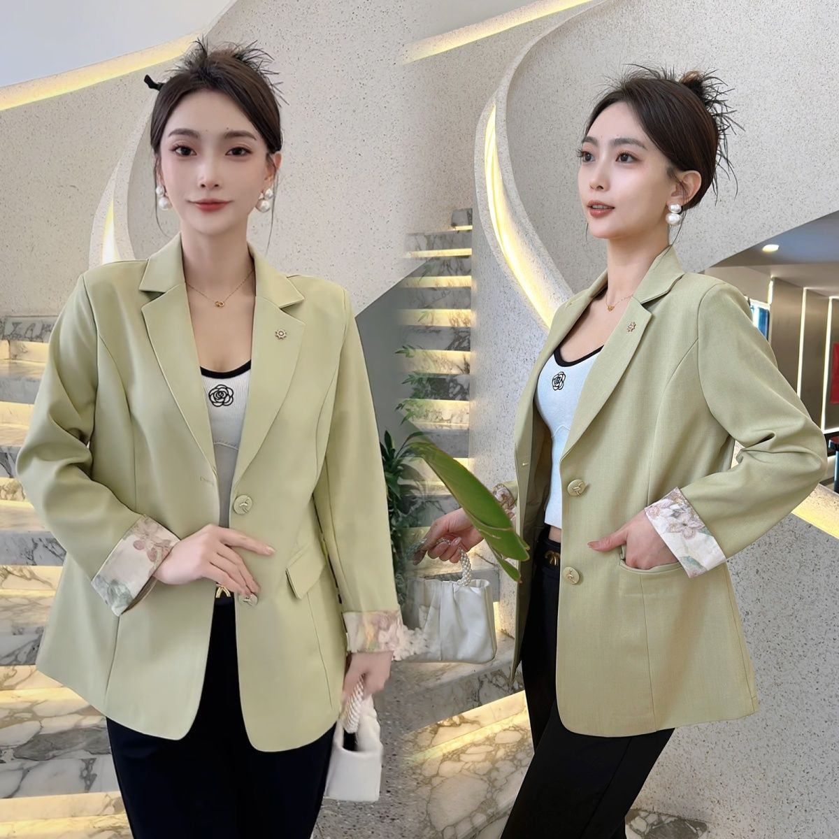 休闲西装外套女高级感西服春秋季