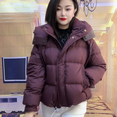 爆款羽绒服短款连帽鸭绒保暖外套