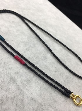 原创纯银万能弹簧扣多色佛牌链