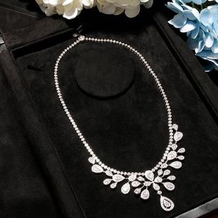 百万珠宝，约瑟芬晚宴项链鹭羽加冕皇冠新娘婚礼满钻水滴钻石豪门