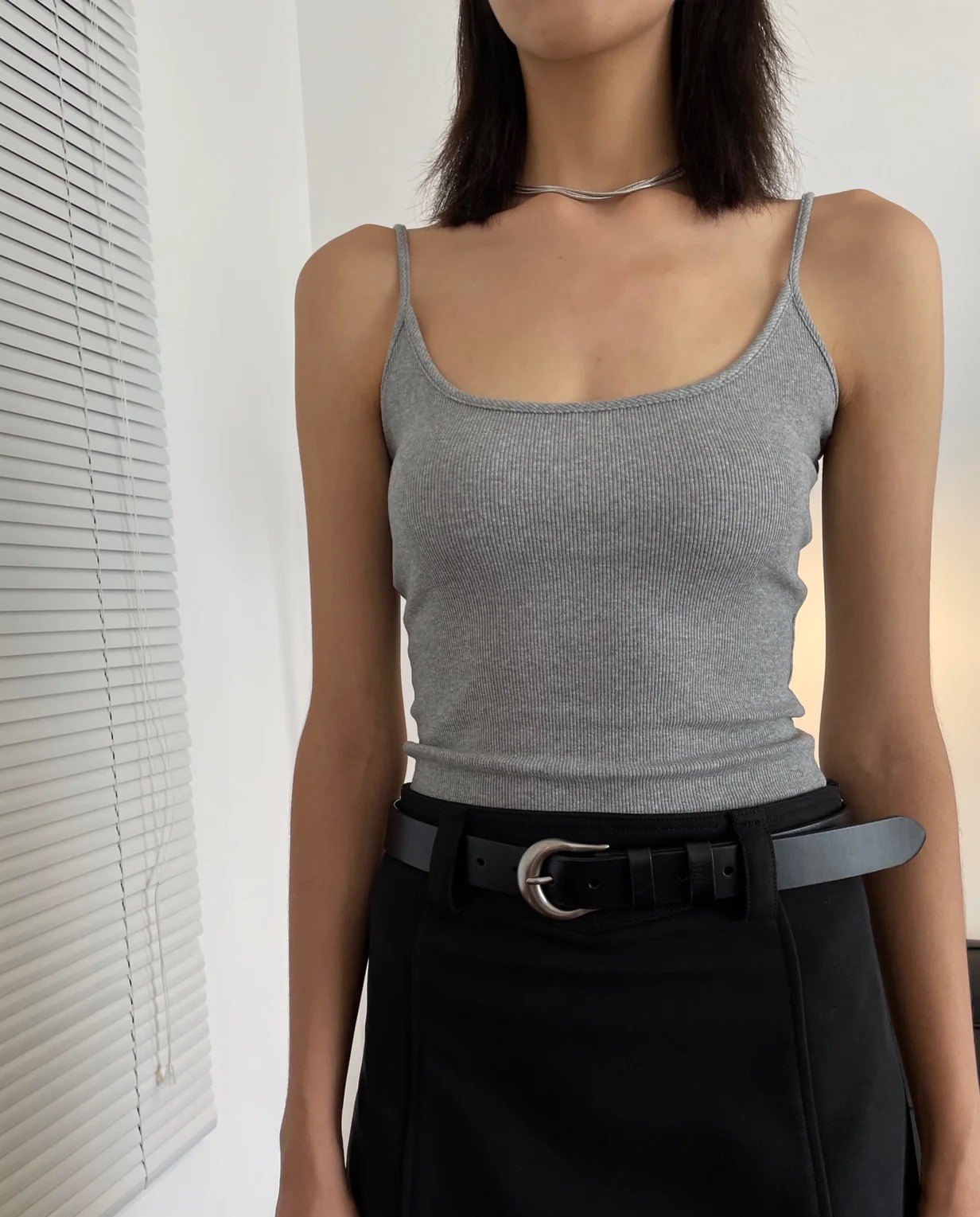 at弹力棉坑清凉隐藏复古吊带