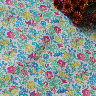 Mamie 80支LIBERTY利伯缇府绸高支全棉布料面料女儿童服装高端