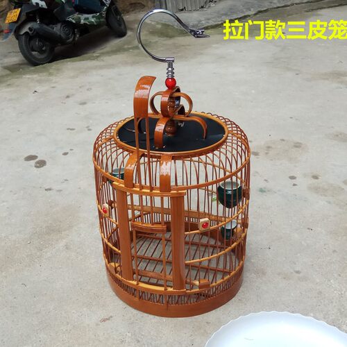 贵州凯里老竹三皮留青竹皮鸟笼
