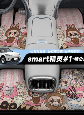 22款smart精灵一号脚垫主副驾驶Premium版拉布布防水耐磨易清理滑