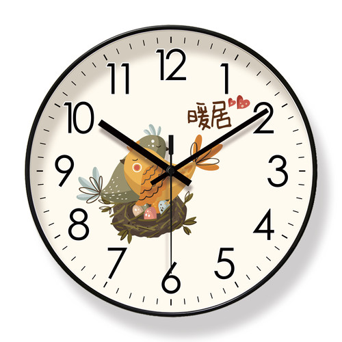 客厅时钟易普拉静音扫秒特惠简约