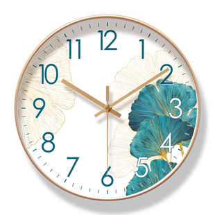易普拉6032挂钟客厅钟表简约北欧时尚|家用时钟挂表静音扫秒石英钟