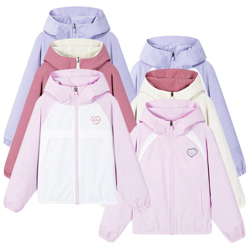 361度女童两面穿外套连帽新品2026春秋插肩袖儿童运动服K62616603,童装/婴儿装/亲子装,普通外套,淘宝优惠券,粉丝福利购,淘宝优惠卷