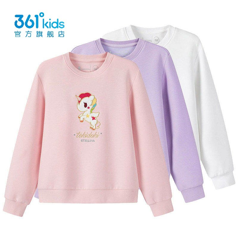 361°女童卡通圆领卫衣新品2026春秋季小童套头运动上衣K62614308,童装/婴儿装/亲子装,卫衣/绒衫,淘宝优惠券,粉丝福利购,淘宝优惠卷