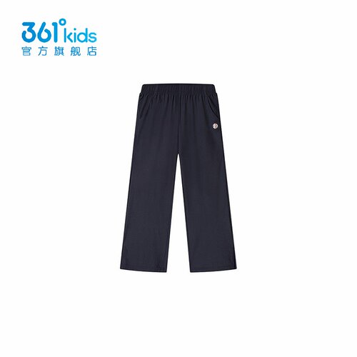 361°女童宽松敞口裤速干新品2025夏针织长裤冰感运动裤K62521505
