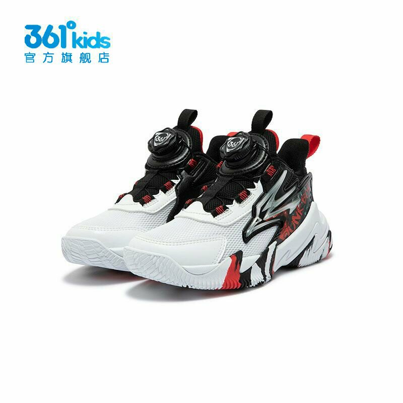 361&deg;男童旋钮扣篮球鞋新品秋春网面中小童运动鞋子K72434101