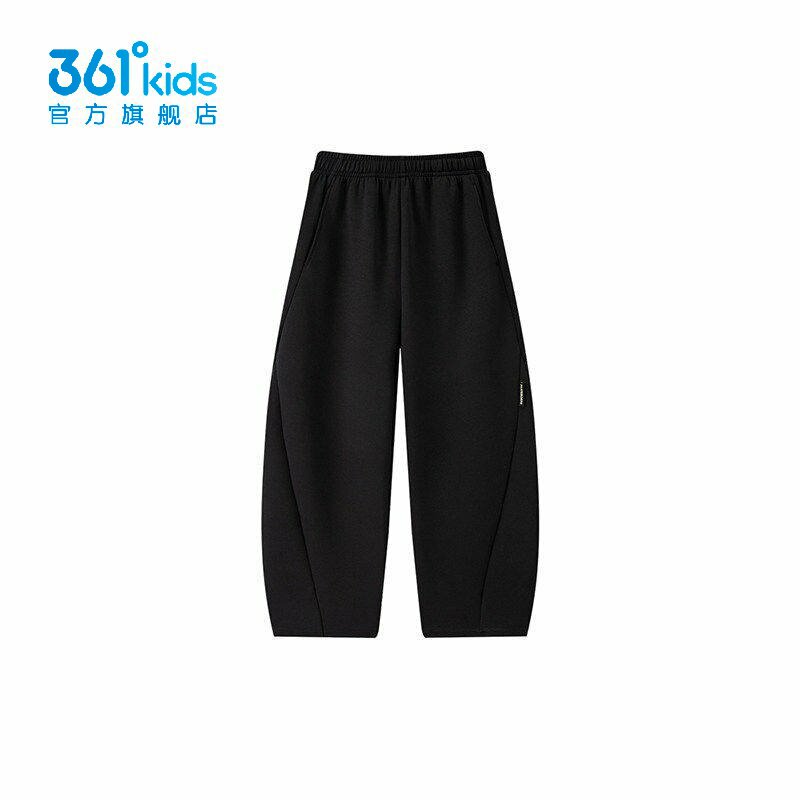 361男童针织弯刀裤抽绳新品2026秋春中大童宽松运动长裤K52633503图片