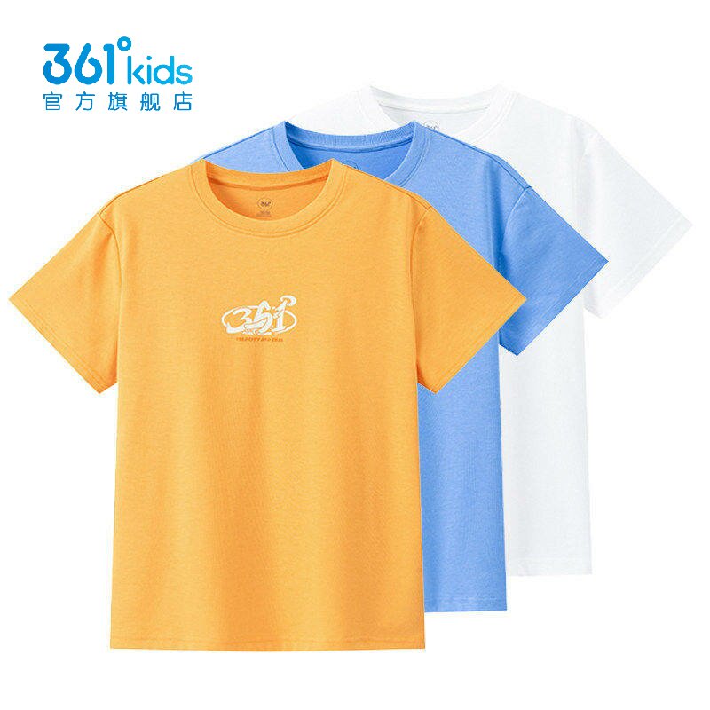 361°男童速干运动T恤新品2026夏秋季儿童透气针织短袖K52623208图片