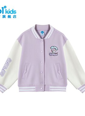 361°女童棒球服卡通猫咪新品秋春中小童时尚外套潮K62434604