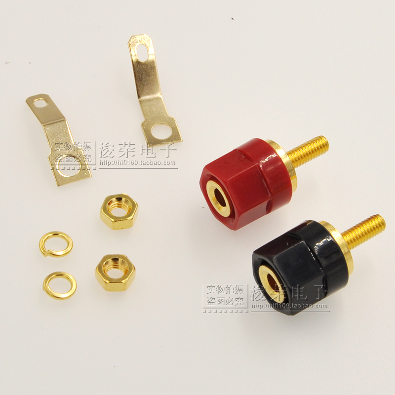 新品纯铜音箱接线柱音响喇叭接线端子功放接线头香蕉头插座301柱