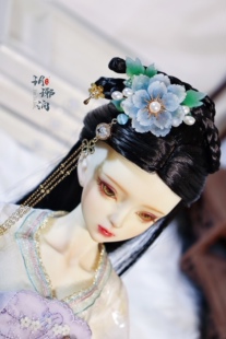 【玥琊涧】BJD三分3分头饰发簪 热缩花簪 娃用古风汉服发簪发饰