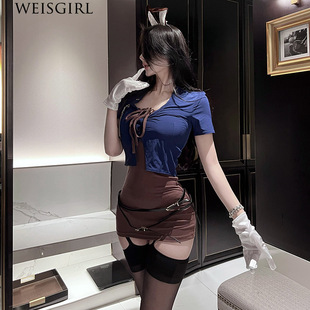 兔子搜查官万圣节兔女郎服装cosplay性感秘书OL包臀裙纯欲制服女