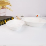 Yeuelong Special Progrece Ceramic Pure White Bowl Dispware Свара для фруктов фруктовая тарелка с твердым цветом фрукты миска Home Hotel Dissing Disc