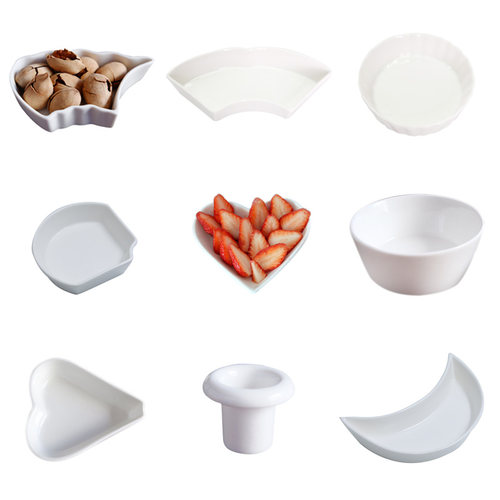 跃隆陶瓷纯白小碗水果碟