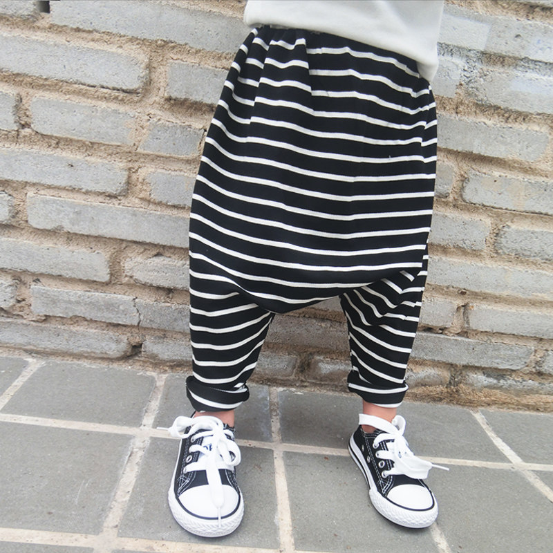 小童装男童女宝春秋裤哈伦裤宝宝条纹大PP裤百搭3岁儿童宽松长裤,童装/婴儿装/亲子装,裤子,淘宝优惠券,粉丝福利购,淘宝优惠卷