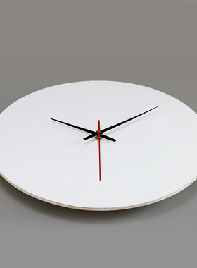 diy手工钟表自制钟面表盘教具空白圆形板画创意全套机芯时钟挂钟