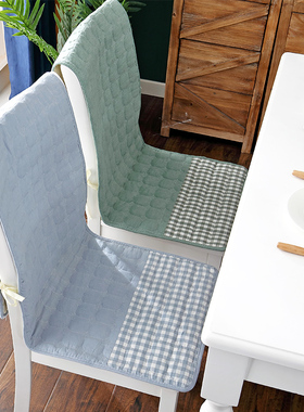 拾暖水洗棉椅子坐垫靠垫一体连体四季餐桌椅垫椅套套装防滑座椅垫