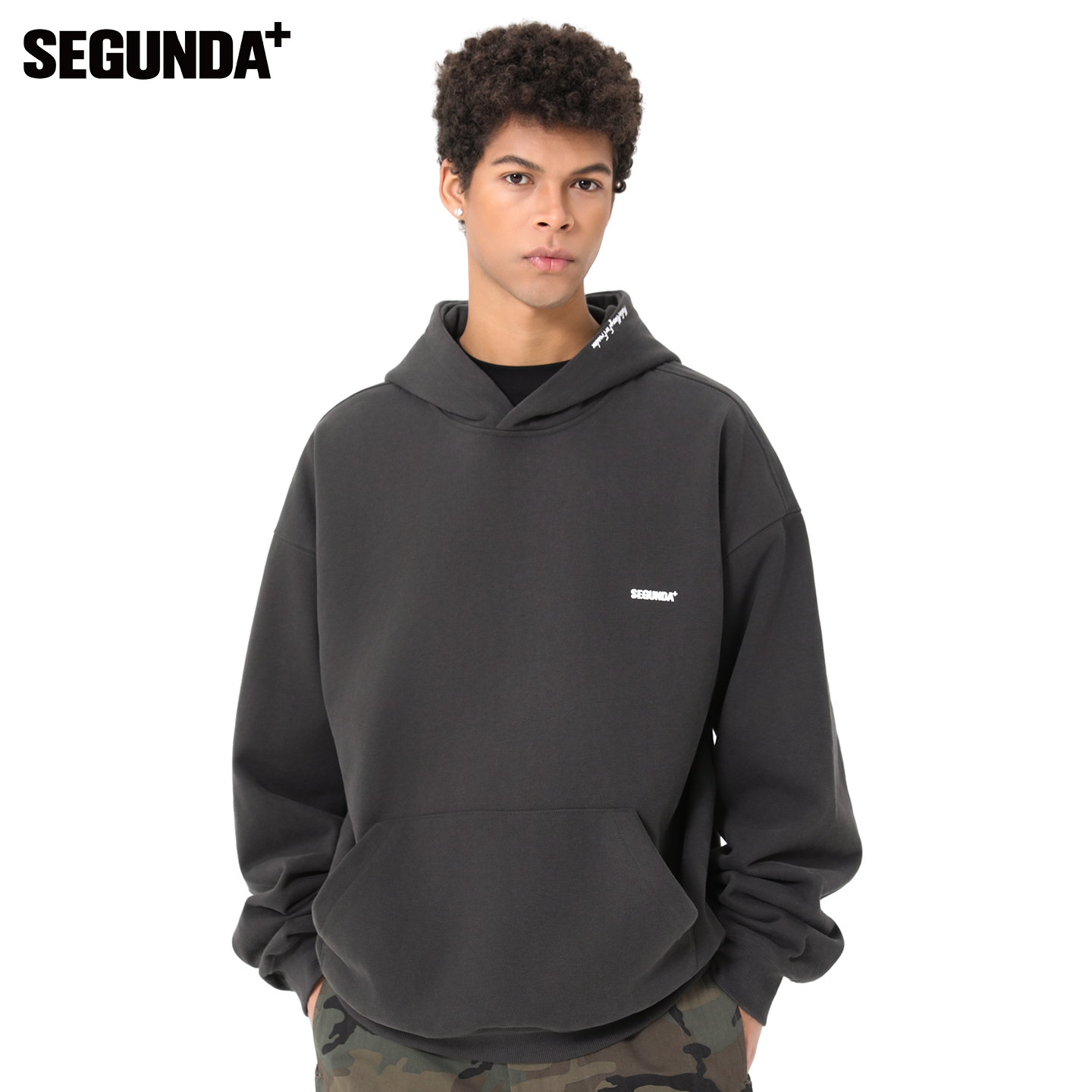 SEGUNDA+发热保暖发泡印连帽卫衣