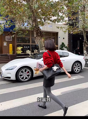 高端经典麻花圣诞红色送礼高领毛衣女秋冬新款休闲复古保暖上衣女