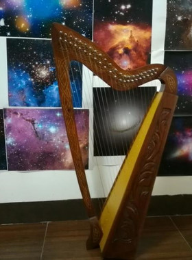 英国进口 竖琴 全半音键22弦 Harp 白蜡木梣木 爱尔兰凯尔特竖琴