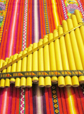美国进口秘鲁制造 排箫 44管 潘排笛 Panflute 南美乐器 颜色鲜艳