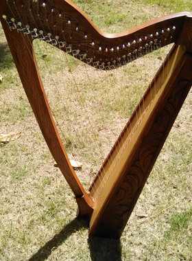 英国进口 竖琴 27弦Harp 全半音键 紫檀 爱尔兰竖琴 凯尔特竖琴