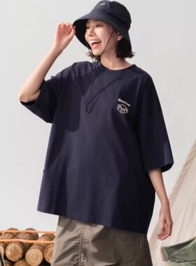 nautica白帆 Go Out杂志联合出品 中性凉感露营印花短袖T恤TW5121
