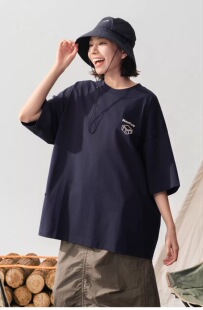 nautica白帆 Go Out杂志联合出品 中性凉感露营印花短袖T恤TW5121