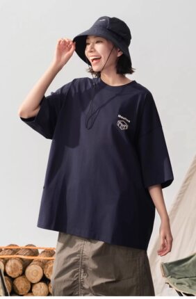 nautica白帆 Go Out杂志联合出品 中性凉感露营印花短袖T恤TW5121