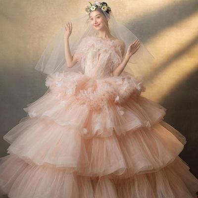 高贵仙气晚礼服裙女高端轻奢