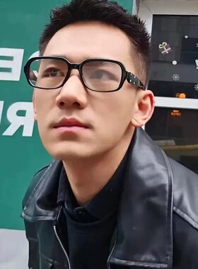 GM韩版联名mm114超轻方框TR近视架高级感防蓝光平光镜潮素颜黑框