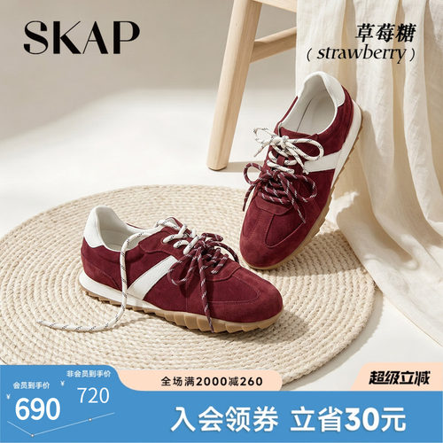 明星上脚，超火红色阿甘鞋