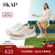 百搭系带平底女运动休闲小白鞋 SKAP圣伽步秋季 新款 子AAE37CM3