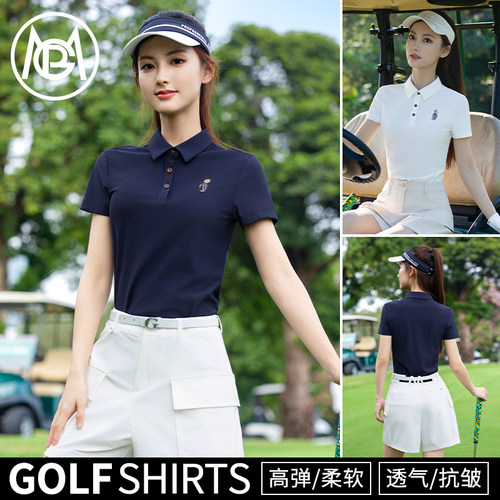 PGM高尔夫女装女装高尔夫短袖T恤