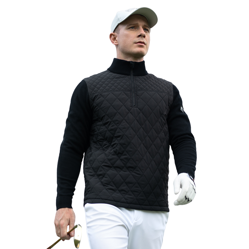 PGM高尔夫服装男装衣服加厚棉服外套上衣秋冬季羊毛衫毛衣长袖t恤