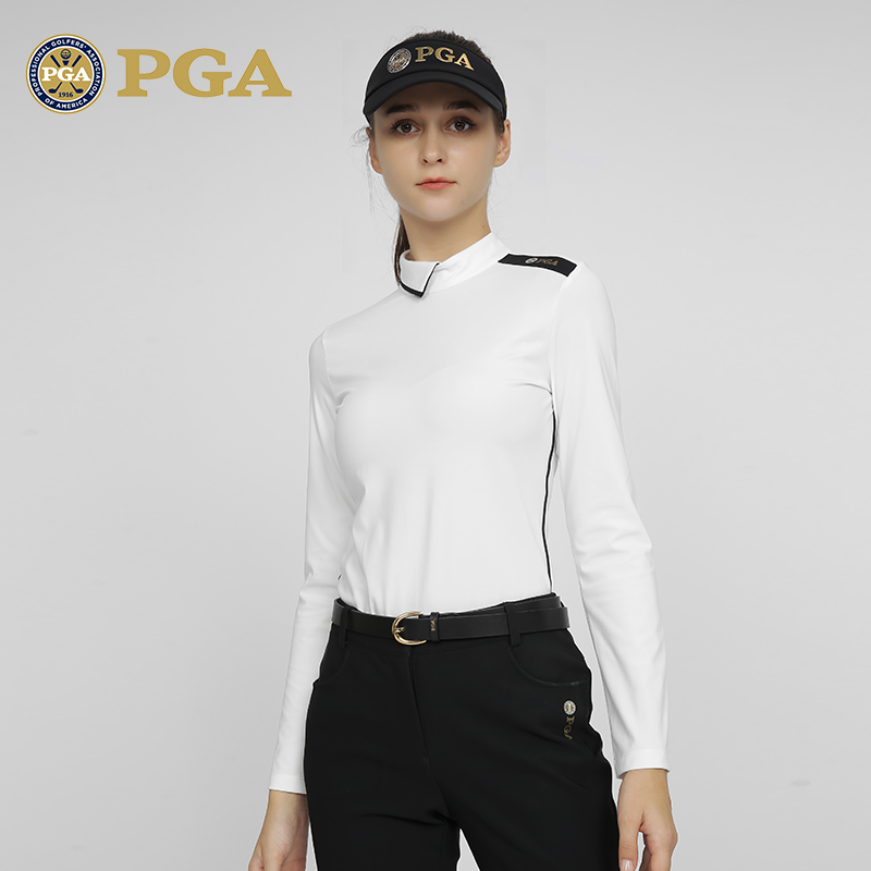 美国PGA高尔夫女长袖T恤潮牌设计