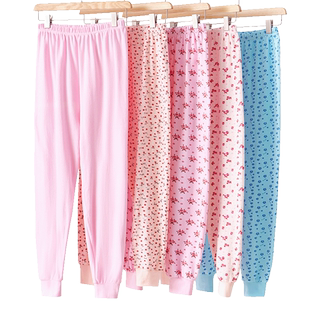 中老年秋裤女纯棉高腰妈妈老式宽松线裤老年人秋衣秋裤套装大码冬