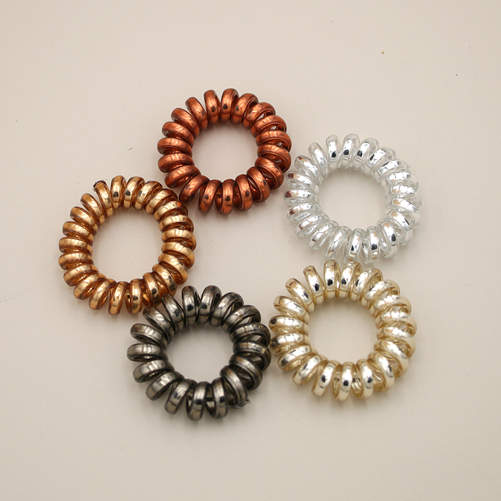 电话线发圈防滑头绳儿童橡皮筋