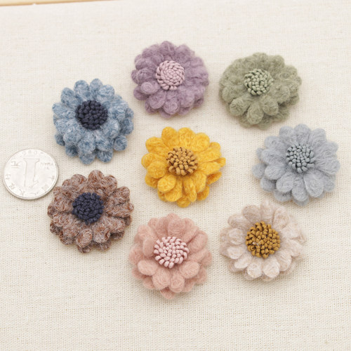 花朵3.8厘米太阳花diy配件头饰