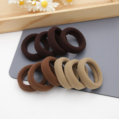 套装彩女牌皮筋无接缝纯棉发圈